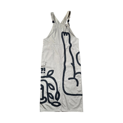 plant drinker overall dress