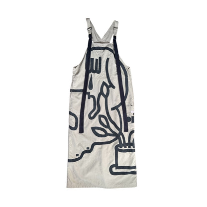 plant drinker overall dress