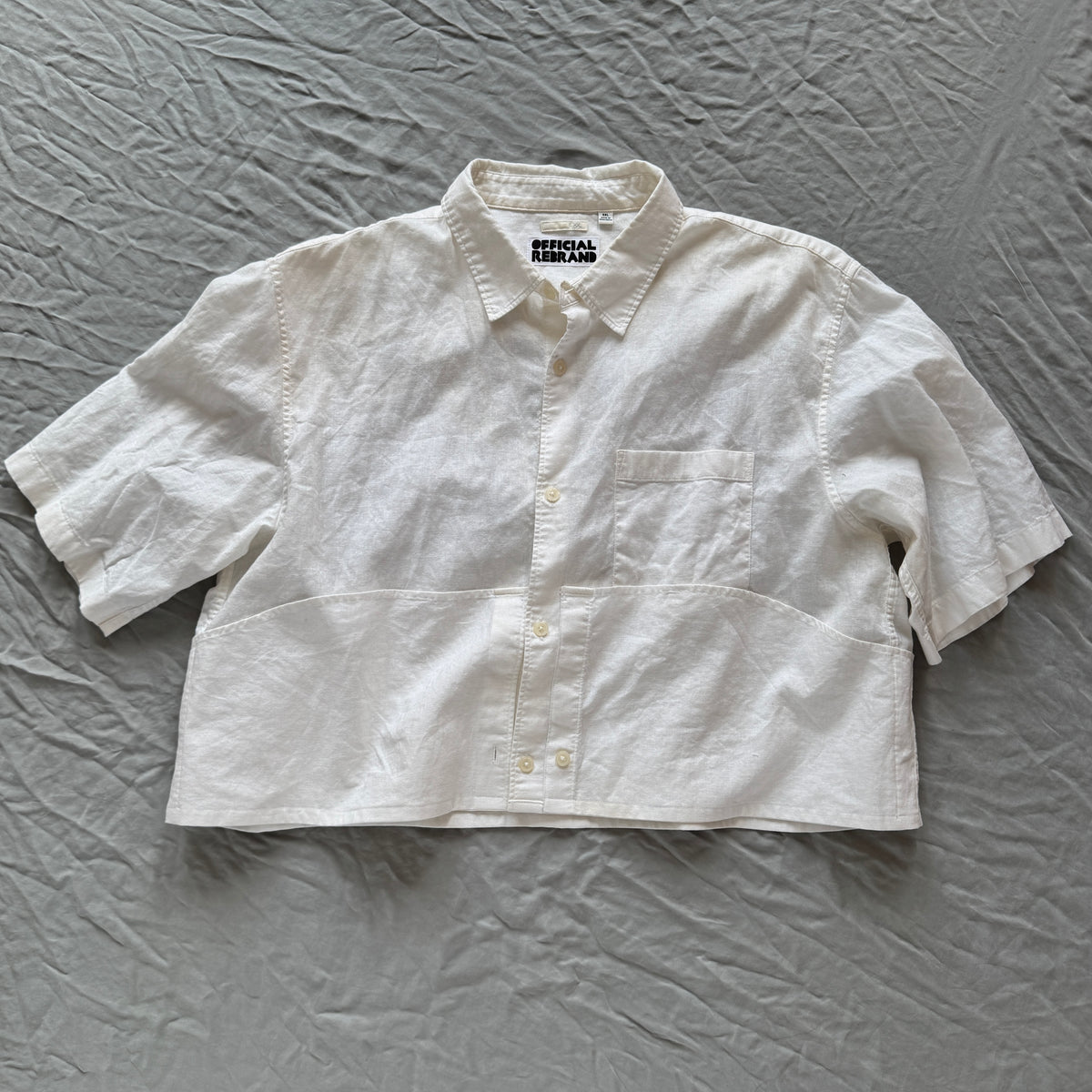 white flip pocket shirts
