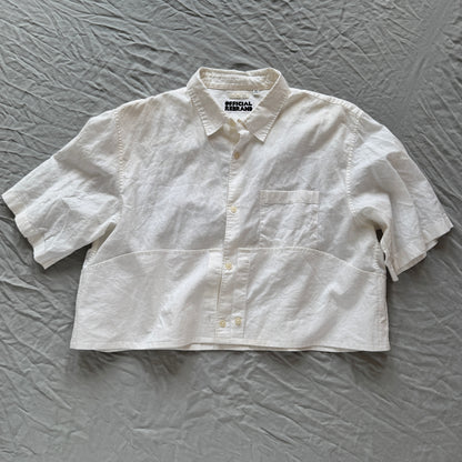 white flip pocket shirts
