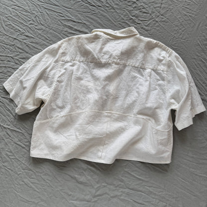 white flip pocket shirts