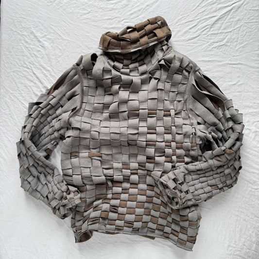 woven deadstock turtleneck