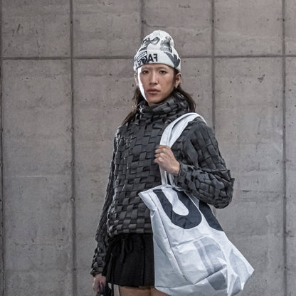 woven deadstock turtleneck