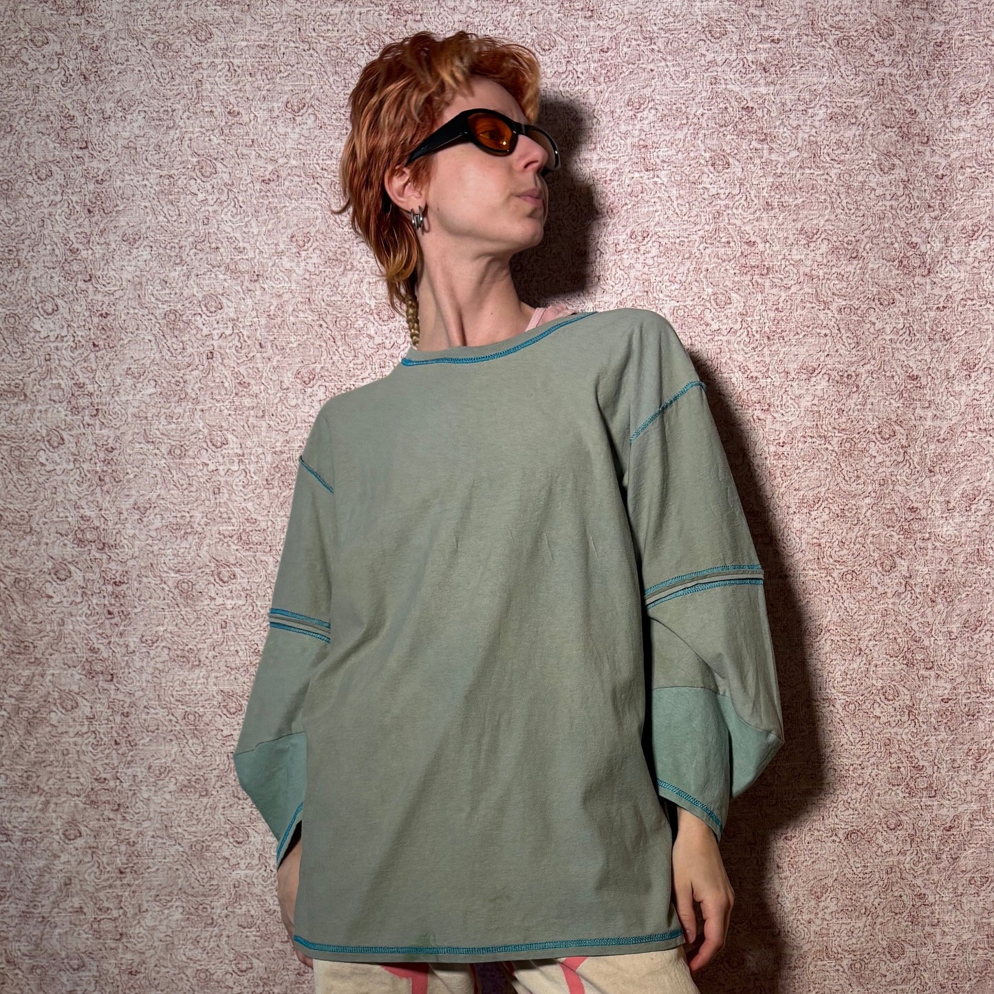 extended sleeve top