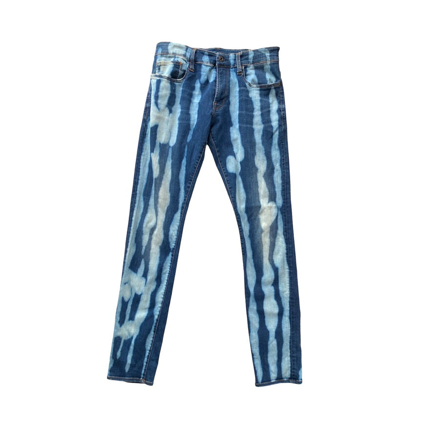 SLASH & SPREAD VERTICAL BLEACH jorts