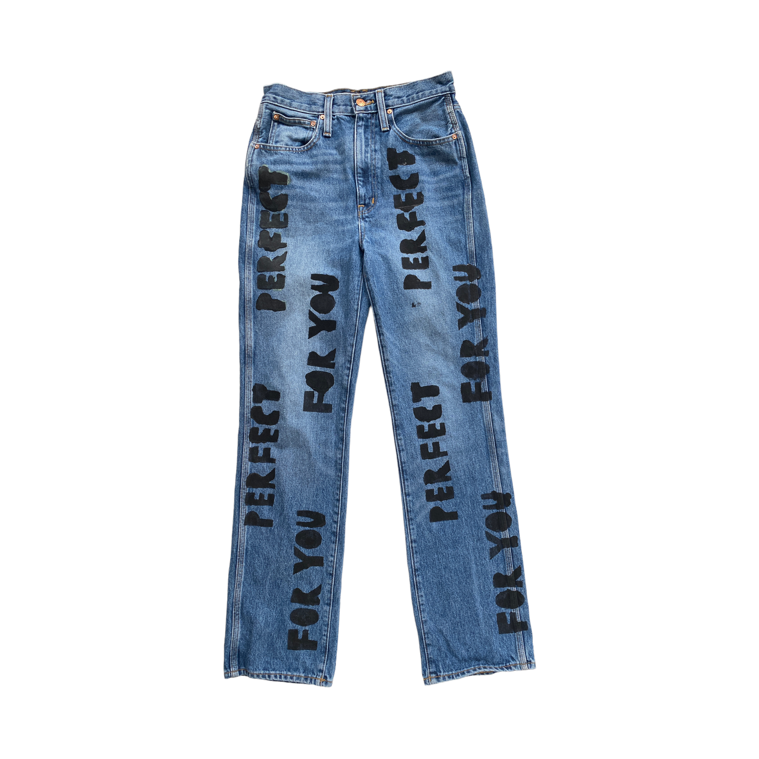 PERFECT FOR YOU painted jeans