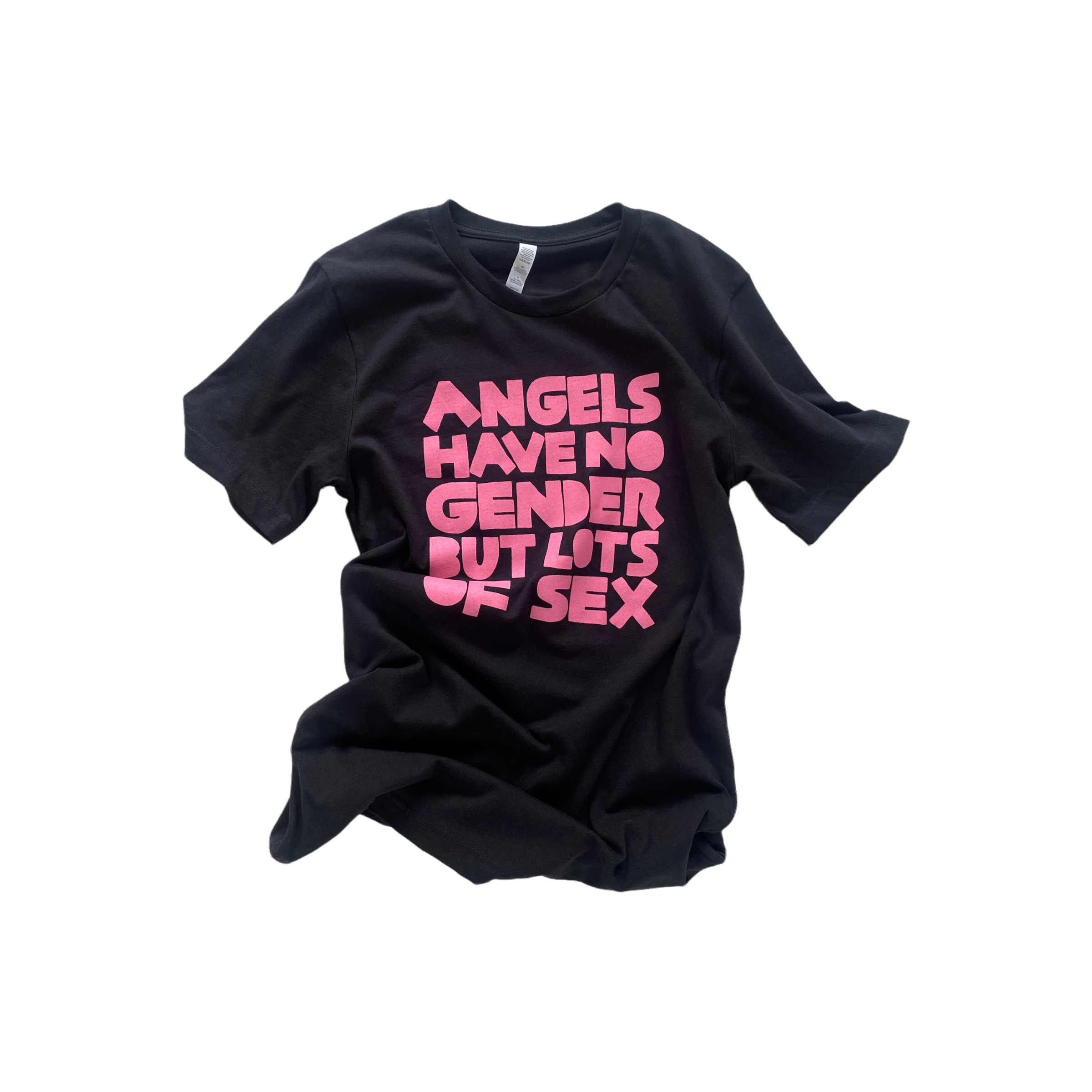 ANGELS HAVE NO GENDER BUT LOTS OF SEX T-shirt NSFW