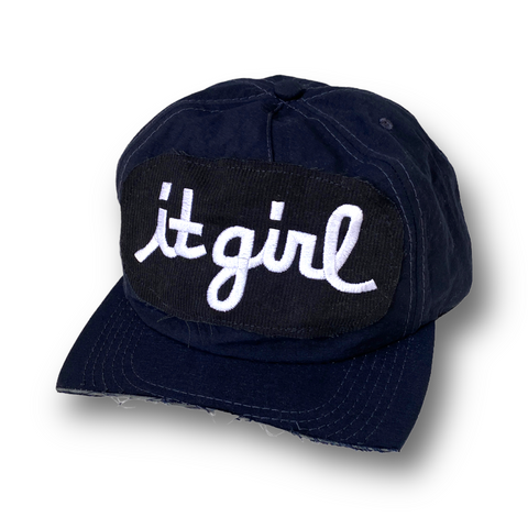 IT BOY/GIRL/THEY chopped brim upcycled cap