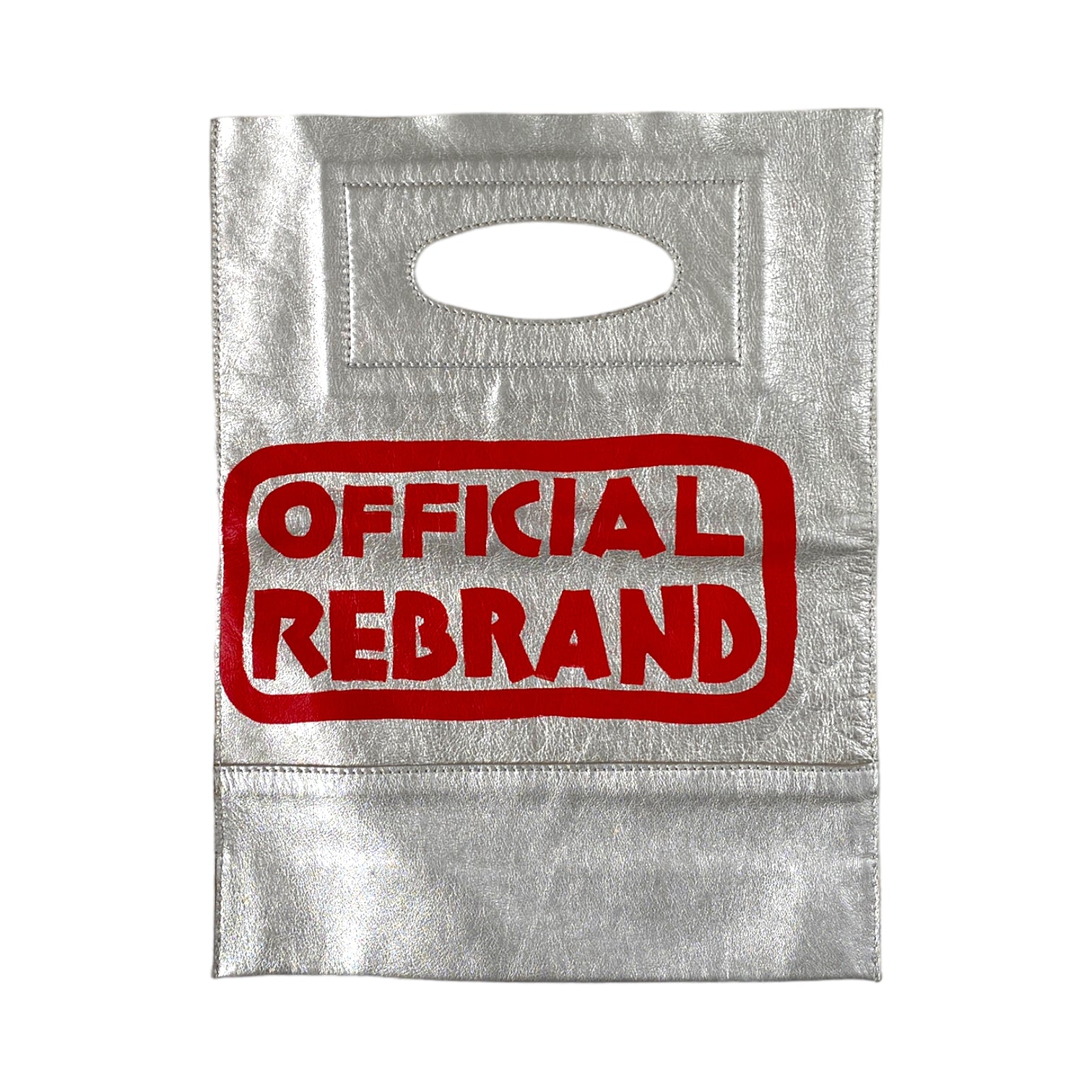 OFFICIAL REBRAND silver bag