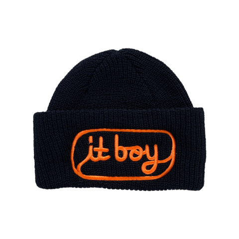 IT THEY/BOY/GIRL merino wool embroidered beanies (one offs)