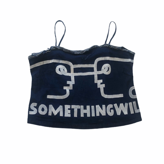 BETWEEN US denim tank