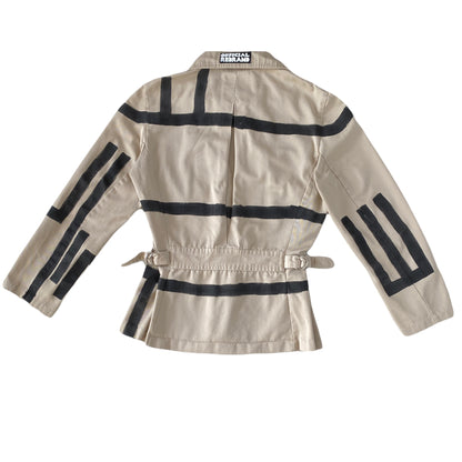 PAINTED STRIPES beige jacket